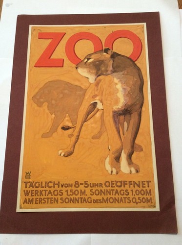 Originalzeichnung plakat zoo - originalzeichnung, /