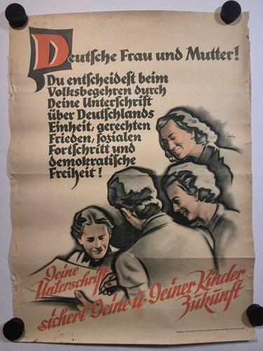 Plakat jahn deutsche frau - a.,