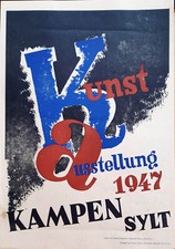 Plakat: Kunst-Ausstellung Sylt