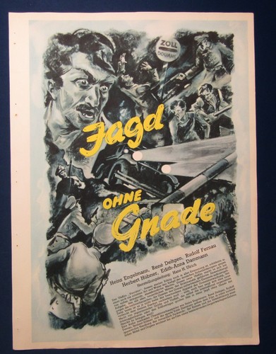 Filmplakat jagd ohne - or.,