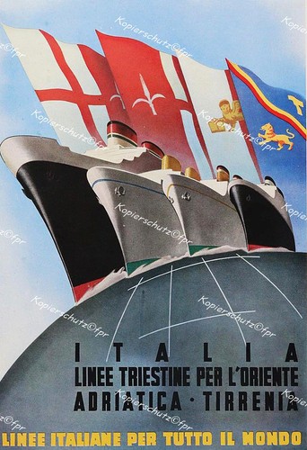 Plakat italia triest - triest, orient