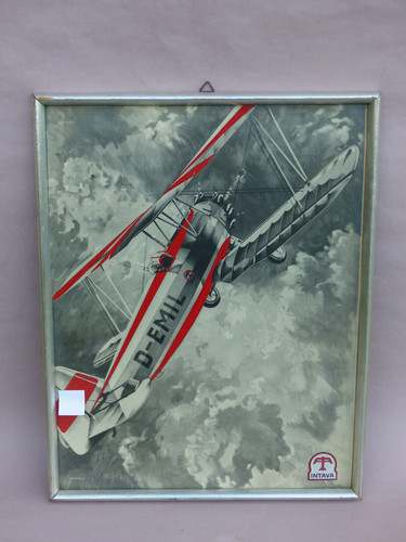 Altes plakat intava - intava, benzin