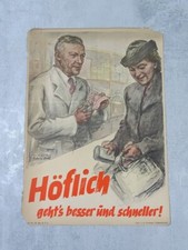 Altes Plakat um 1940 Nr. 25