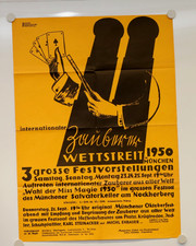 alte original A 1 Plakat 1950