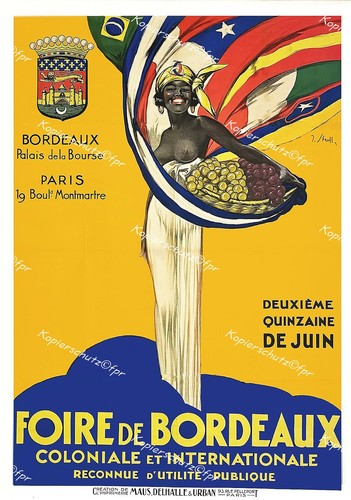Plakat bordeaux paris messe - plakat,