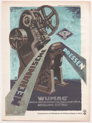 Reklame werbung plakat wumag - reklame, /