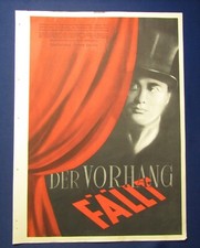 Or. Filmplakat " Der Vorhang